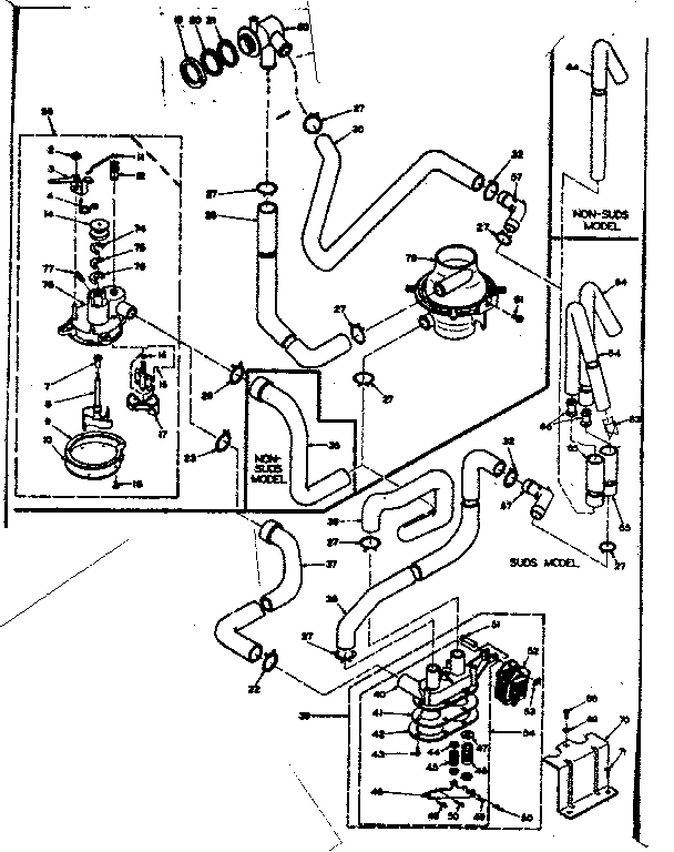 Kenmore 1106305804 water system diagram