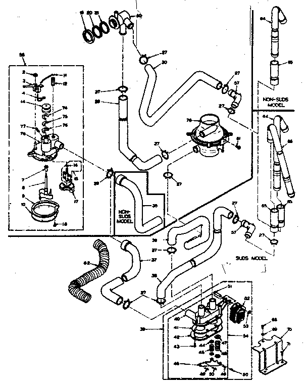 Kenmore 1106305855 water system diagram