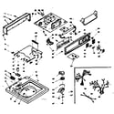 Kenmore 1106305806 top and console assembly diagram