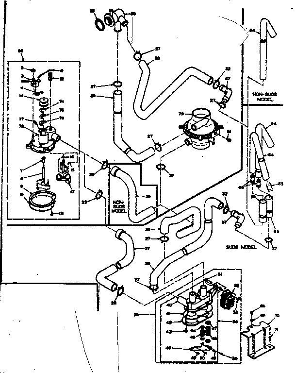 Kenmore 1106305857 water system diagram