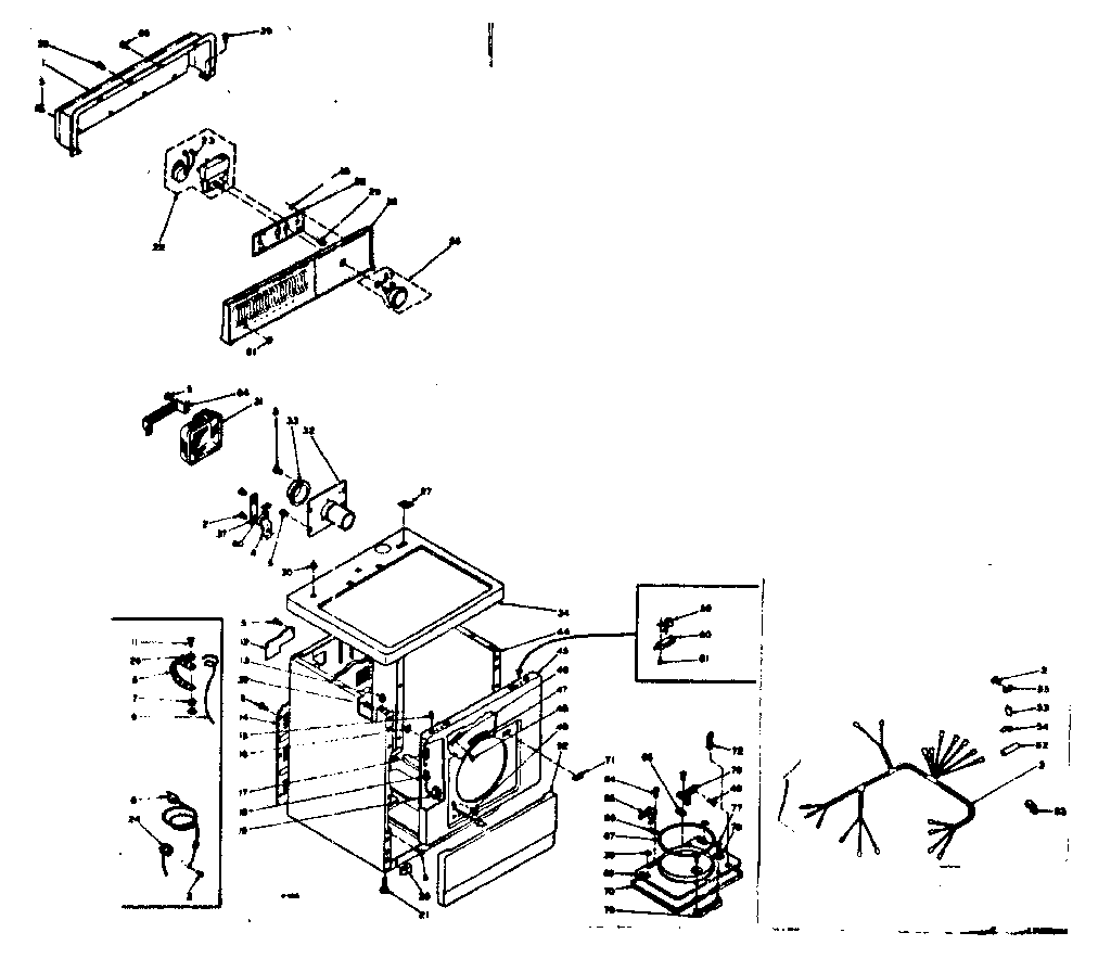 Kenmore 1106307400 machine sub-assembly diagram
