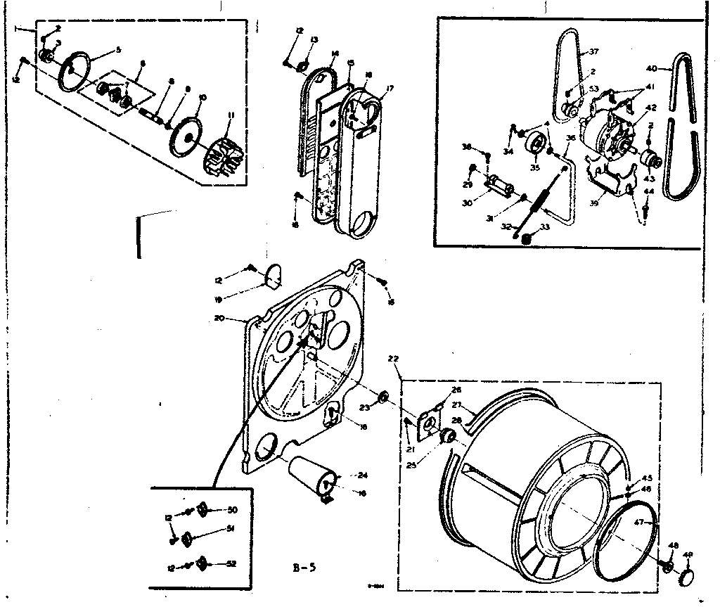 Kenmore 1106307501 bulkhead assembly diagram