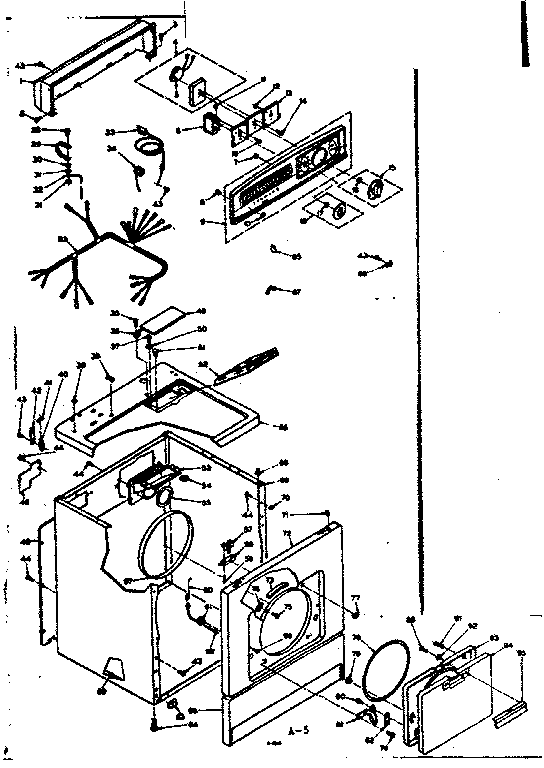 Kenmore 1106307601 machine sub-assembly diagram
