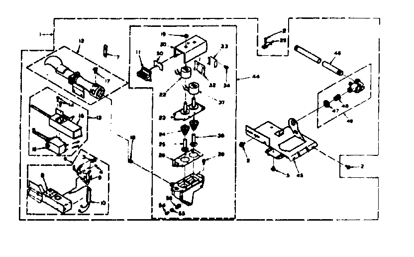 Kenmore 1106307643 burner assembly diagram