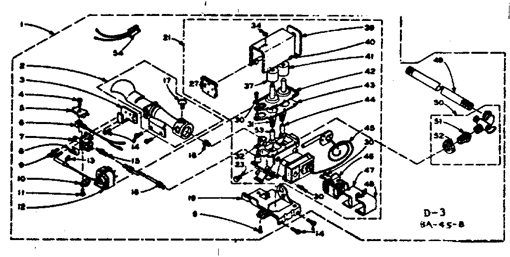Kenmore 1106307742 burner assembly - alternate diagram