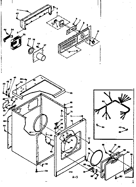 Kenmore 1106308502 machine sub-assembly diagram