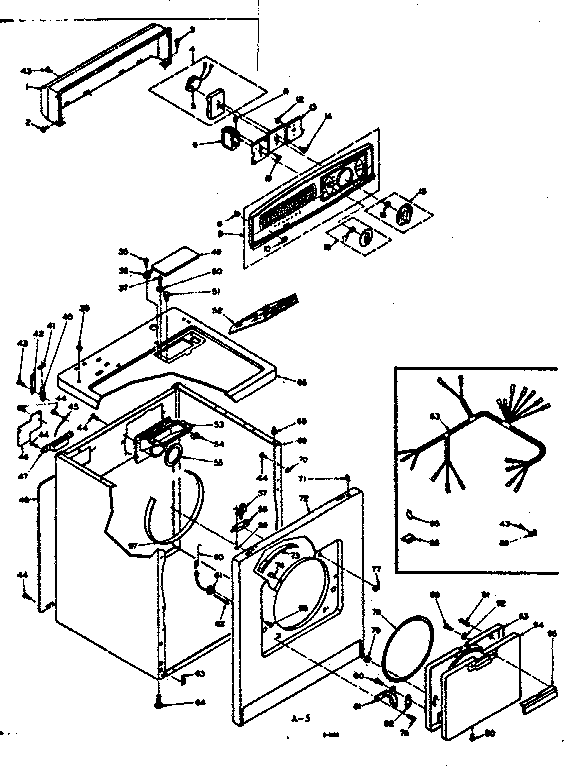 Kenmore 1106308603 machine sub-assembly diagram