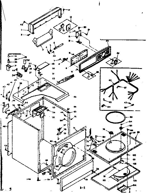 Kenmore 1106308807 machine sub-assembly diagram
