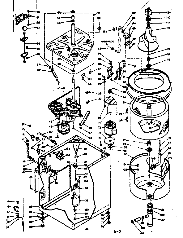 Kenmore 1106314700 machine sub-assembly diagram