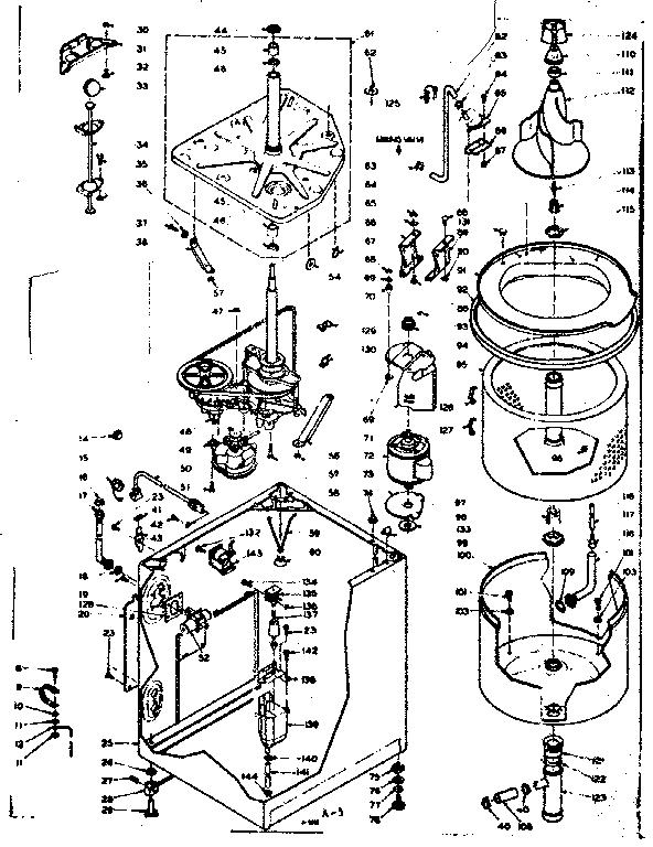 Kenmore 1106314751 machine sub-assembly diagram
