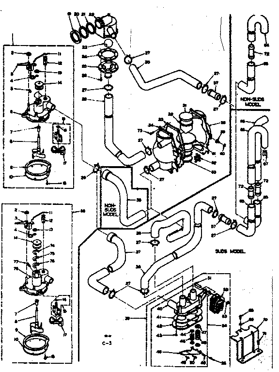 Kenmore 1106314751 water system diagram