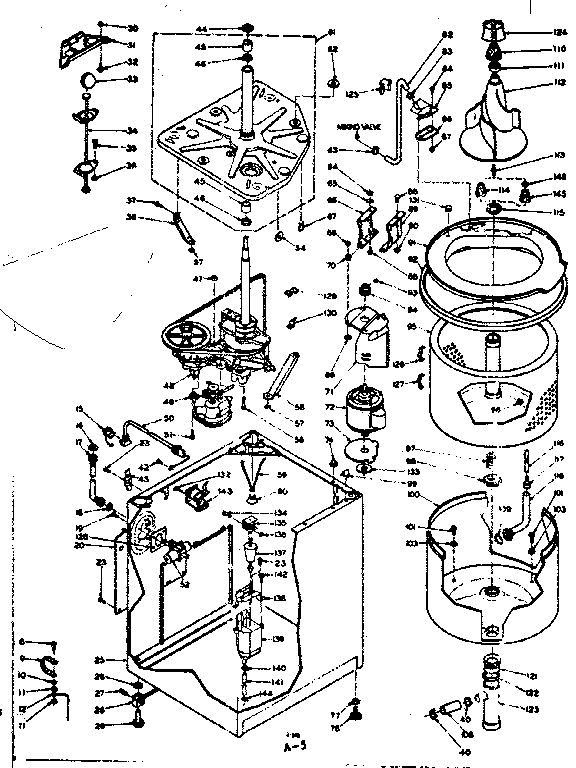Kenmore 1106315710 machine sub-assembly diagram