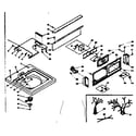 Kenmore 1106315761 top and console assembly diagram