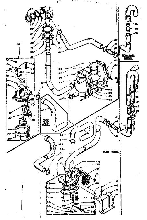 Kenmore 1106314852 water system diagram