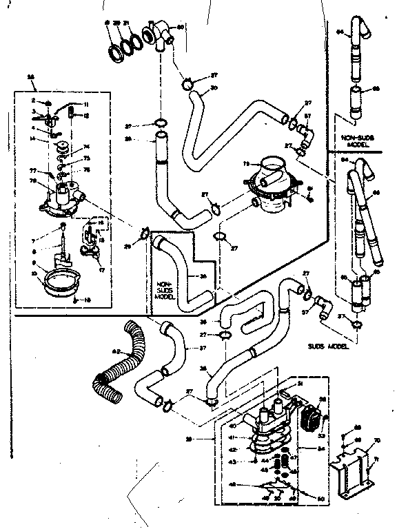 Kenmore 1106314854 water system diagram