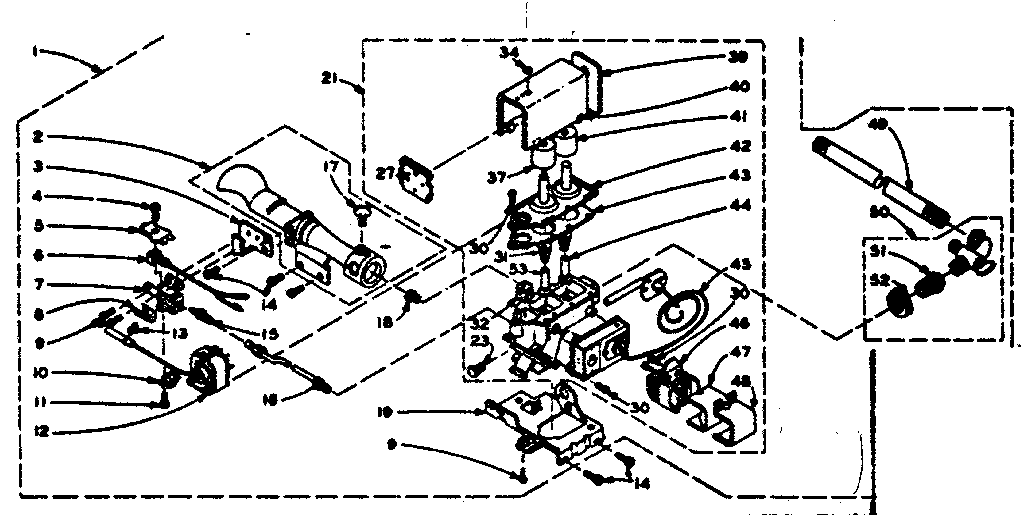 Kenmore 1106317741 burner assembly diagram