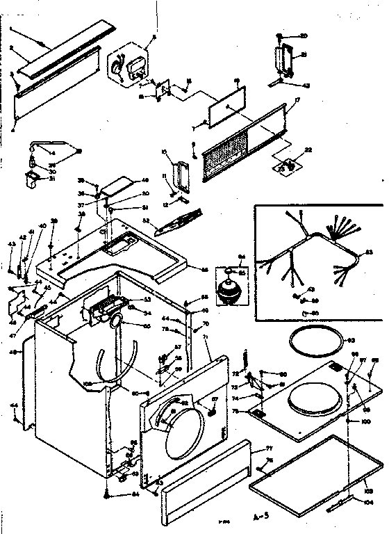 Kenmore 1106318731 machine sub-assembly diagram