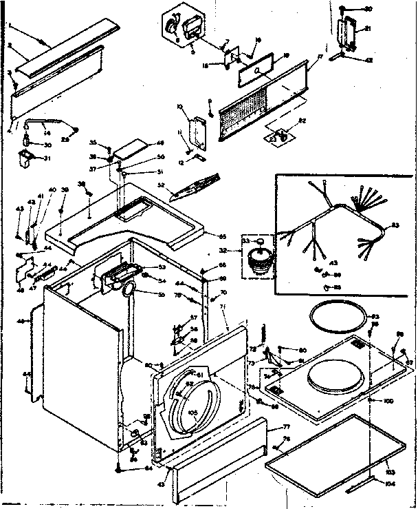 Kenmore 1106318742 machine sub-assembly diagram