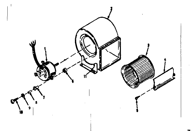 Kenmore 8676630 h-q blower assembly diagram