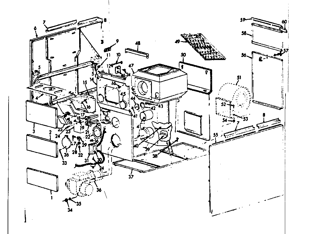 Kenmore 8676630 furnace assemblies diagram