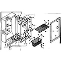 Kenmore 1066323211 freezer cabinet parts diagram