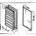Kenmore 1066328170 freezer door parts diagram