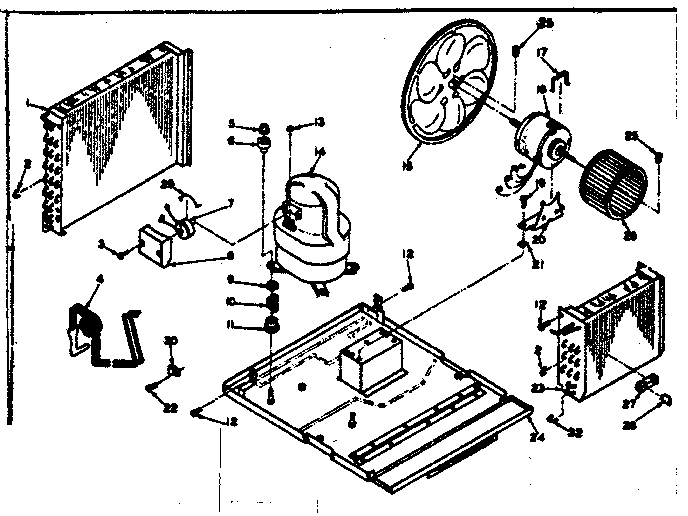 Kenmore 10663601 unit parts diagram
