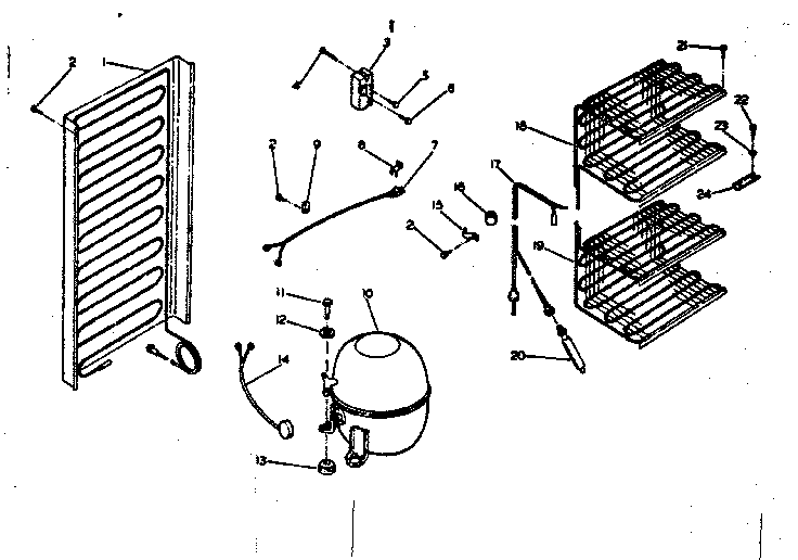 Kenmore 2536326090 unit parts diagram