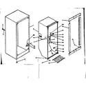 Kenmore 2536426090 cabinet parts diagram