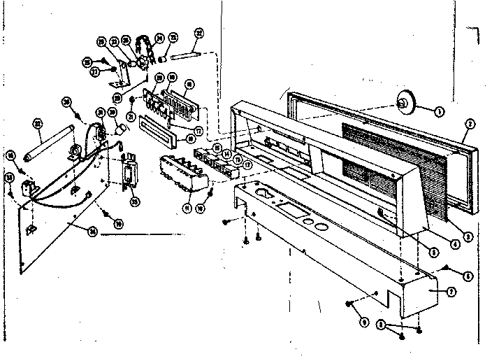 Kenmore 58765570 console details diagram