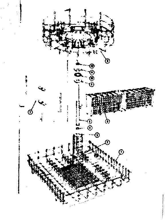 Kenmore 58765570 rack assemblies diagram