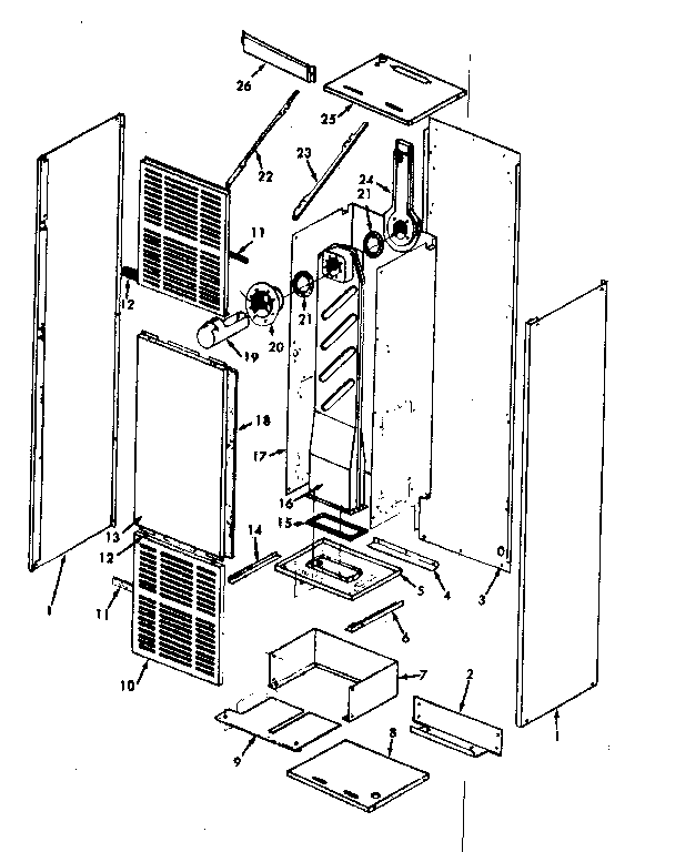 Kenmore 867758340 non-functional replacement parts diagram