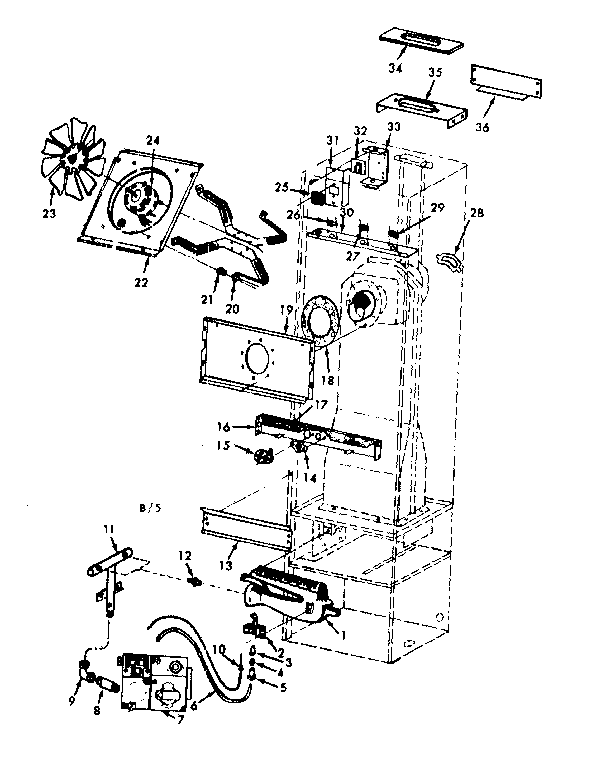 Kenmore 867758340 functional replacement parts diagram