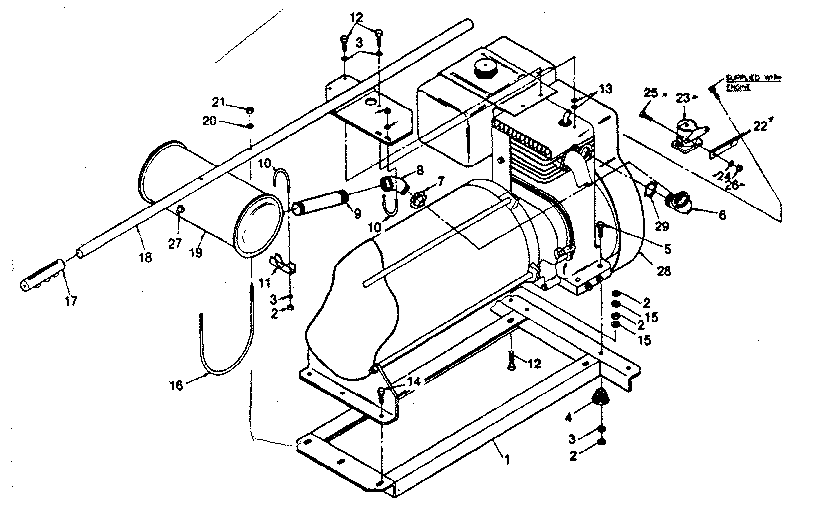Craftsman 580328241 mounting base diagram