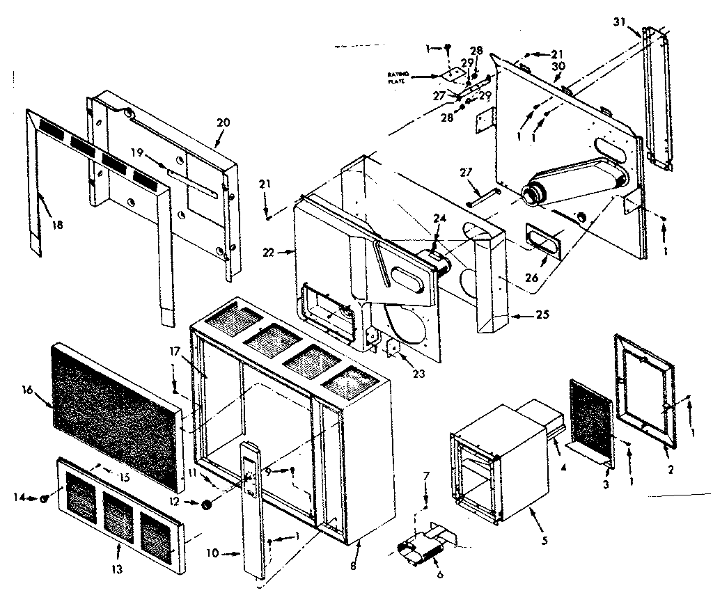 Kenmore 867758010 furnace body diagram