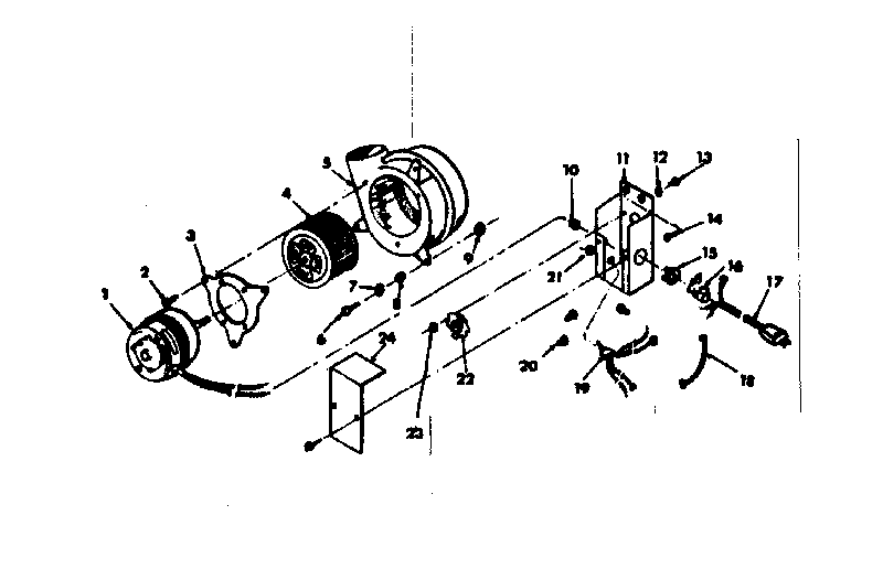 Kenmore 867758010 blower assembly diagram