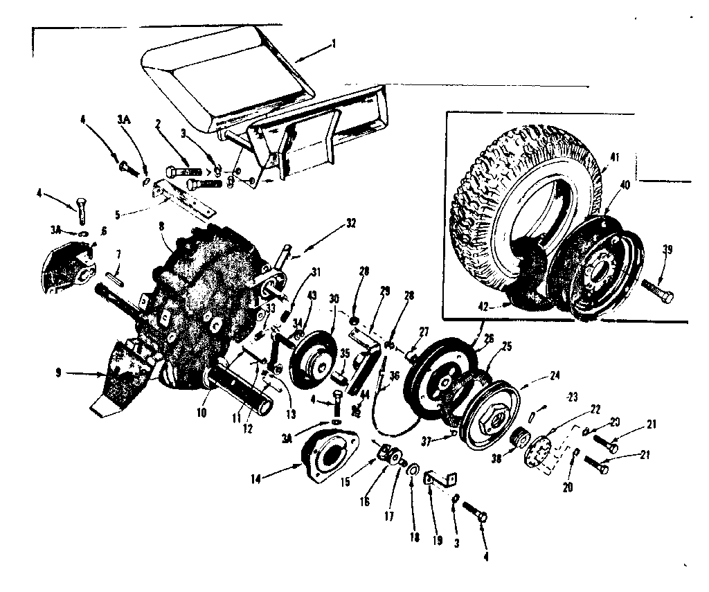 Craftsman 91760646 wheel assembly diagram