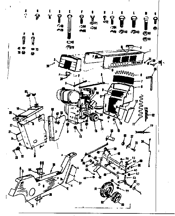 Craftsman 91760646 main frame diagram