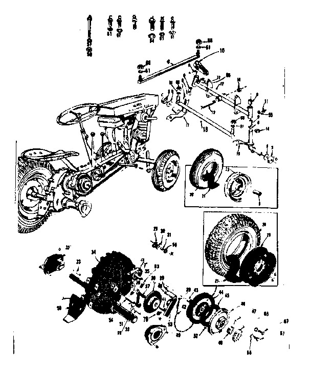 Craftsman 91760647 wheel assembly diagram