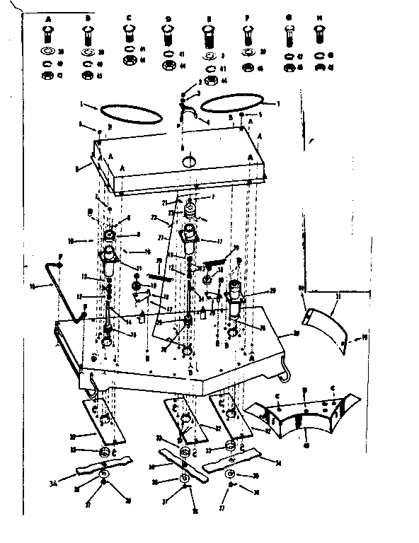 Craftsman 91760651 main frame diagram