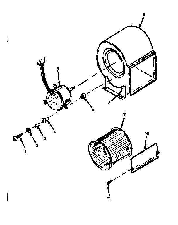 Kenmore 8676661 h-q blower assembly diagram
