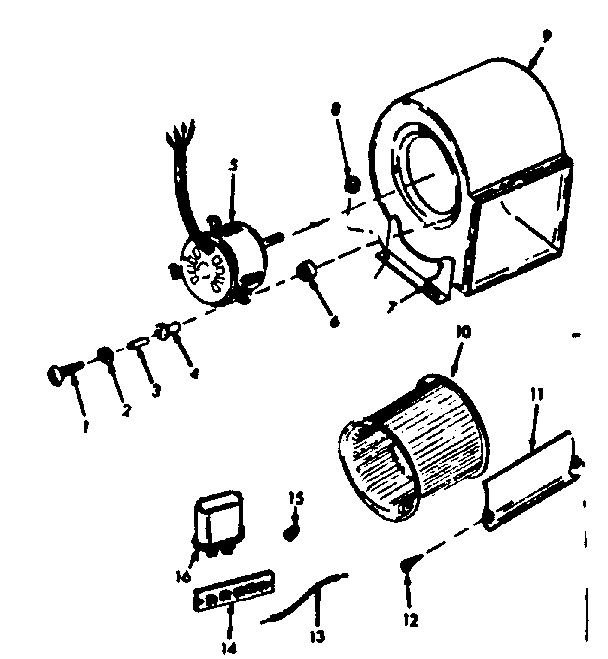 Kenmore 8676665 h-q blower assembly diagram