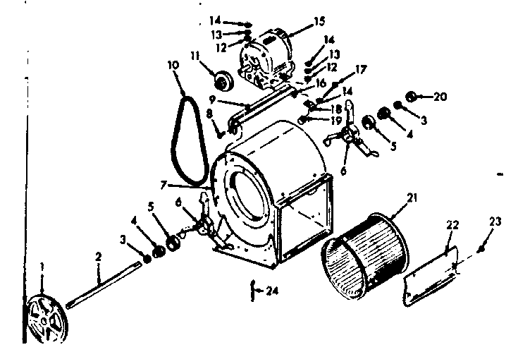 Kenmore 8676682 h-q blower assembly diagram