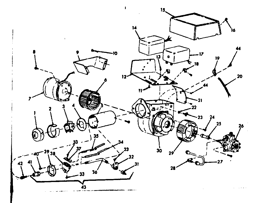Kenmore 8676682 oil burner assembly diagram