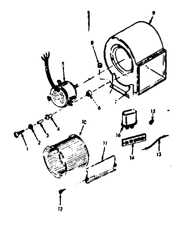 Kenmore 8676683 h-q blower assembly diagram