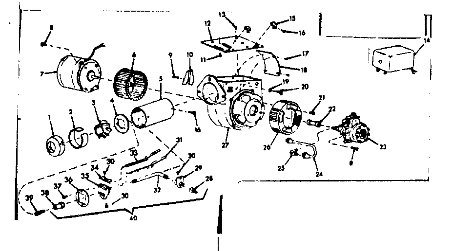 Kenmore 8676685 oil burner assembly diagram