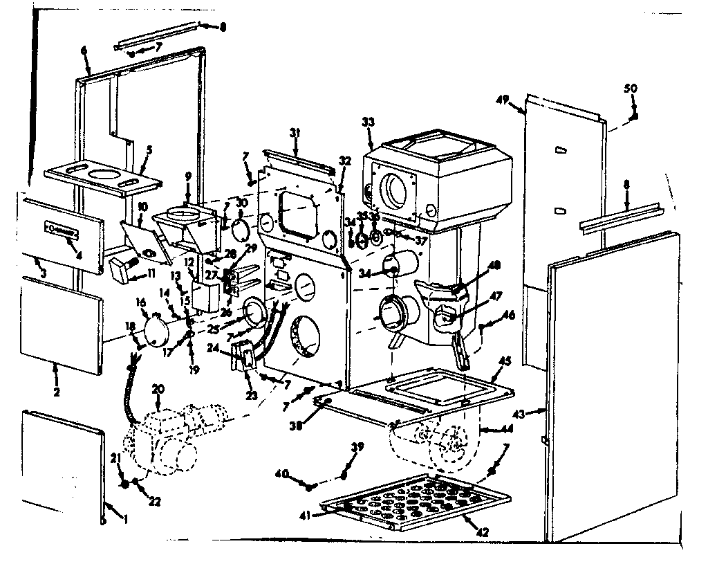 Kenmore 8676685 furnace assembly diagram