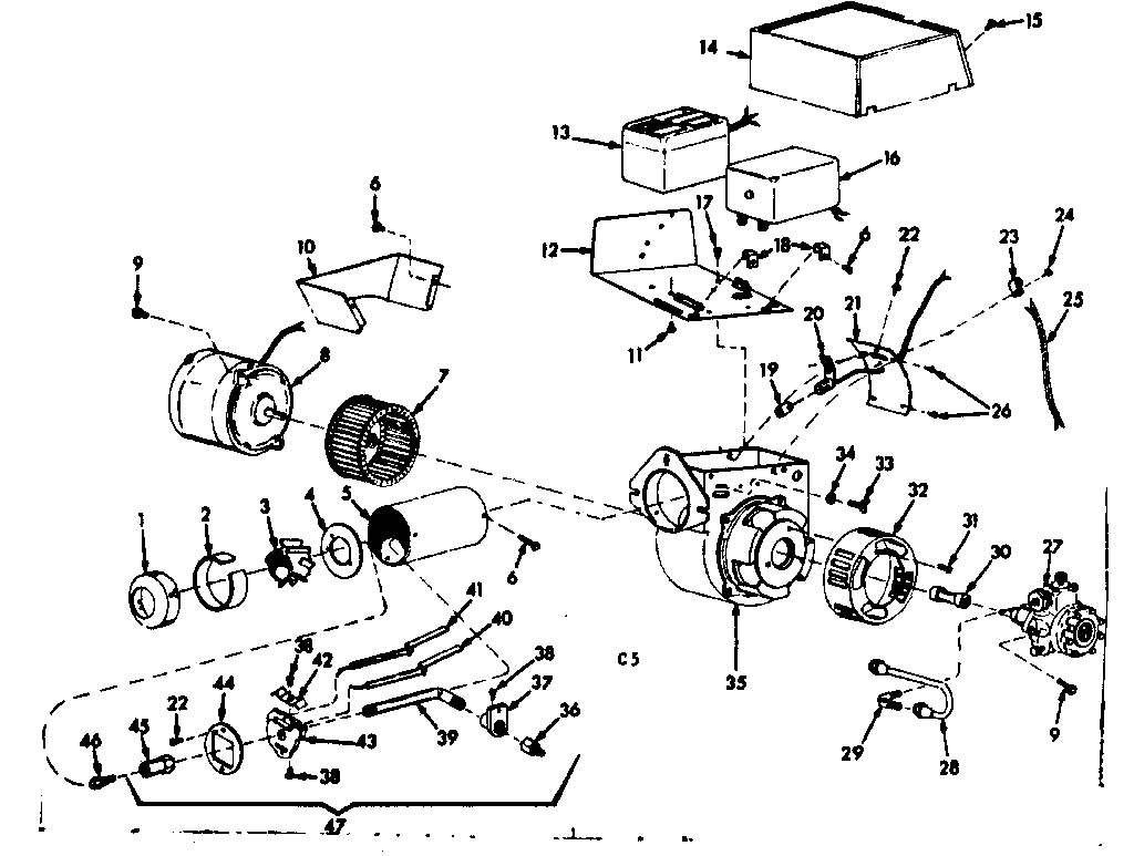 Kenmore 86774171 oil burner assembly diagram