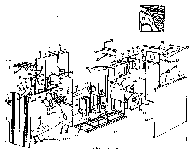 Kenmore 86774173 furnace assembly diagram