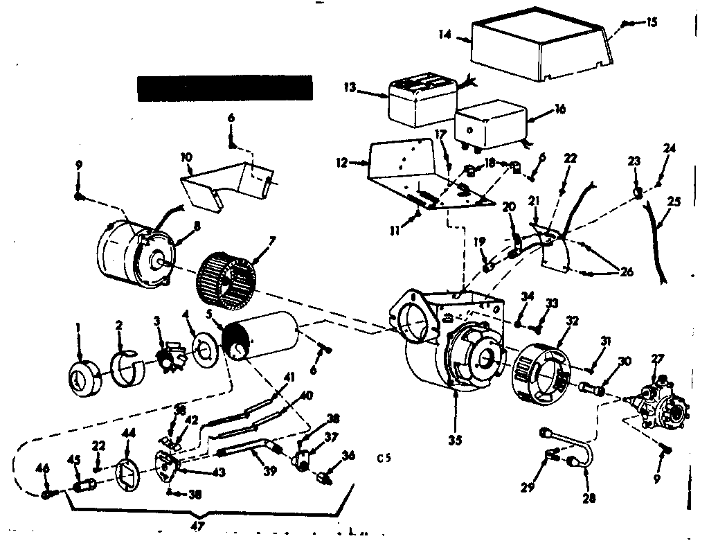 Kenmore 86774173 oil burner assembly diagram
